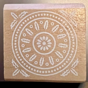 Craft Stamp - Textile Stamp - Scrapbook Supplies - Multipurpose Stamp - Mandela Stamps - Patterned Stamp - Wood Stamp - Rubber Stamp