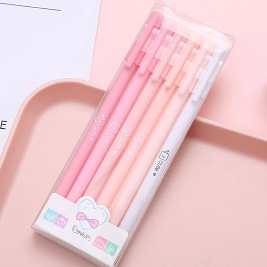 SHAIDOJIO 12PCS Kawaii Penna Gel a Inchiostro Retrattili 0,5mm, per  Studenti Scrivere, Prendere Appunti, Scuola, Ufficio, Cancelleria(B) :  : Cancelleria e prodotti per ufficio