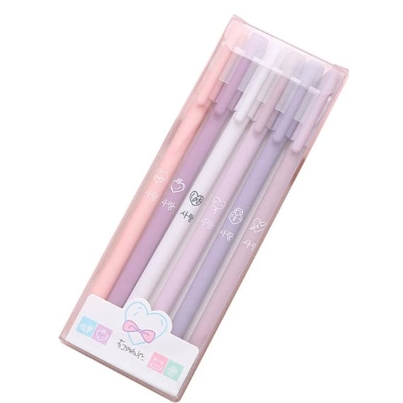 Stylos à bille 912 PCS Ensemble de stylos à gel de couleur Kawaii bleu 05  mm stylo à bille pour journal Cute School papeterie fournitures 230503