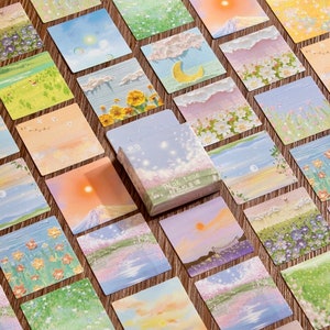 46 Aesthetic Stickers - Scrapbook Supplies - Decorative Stickers - Journalling Supplies - Floral Stickers - Sunrise Stickers