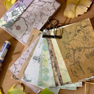 Plakboekpapier - Decoratief papier - 5 THEMAKEUZES - Ticketpapier - Creative journalling - Junk Journal Supplies - Collagepapier - Ambacht