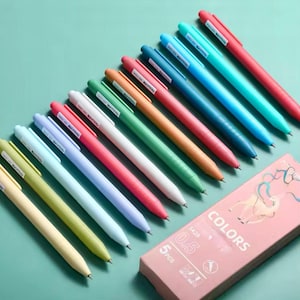 Set gekleurde gelpennen - Kantoorbenodigdheden - Briefpapiercadeau - Schoolbenodigdheden - Bullet Journal-pennen - Bureaubenodigdheden - Verjaardagscadeau - Knutselen