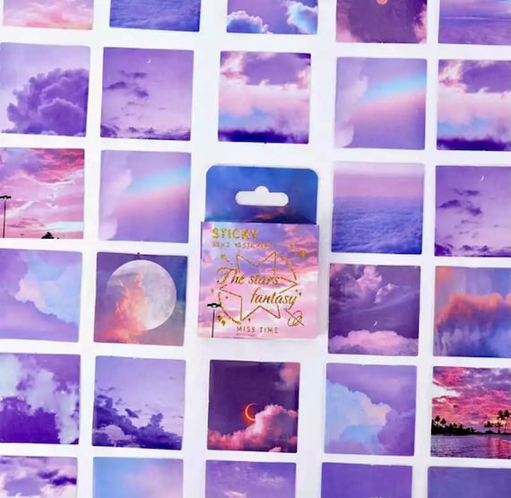 Rosy Cloud Landscape Sticker Set Rosy Cloud Landscape Sticker Set
