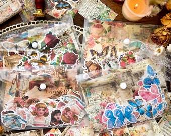 100 Piece Scrapbook Bundle - Themed Scrapbook Set - Journalling Supplies - Decorative Paper - Scrapbooking Stickers - Craft Supplies