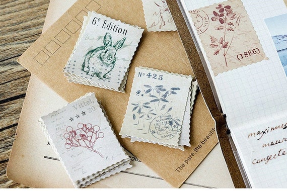 Retro Stitching Forest Animals Stamps Junk Journals Pick Your Stickers Planner Stickers Coffee Mark Retro Stitching Forest Animals Stamps Junk Journals Pick Your Stickers Planner Stickers Coffee Mark