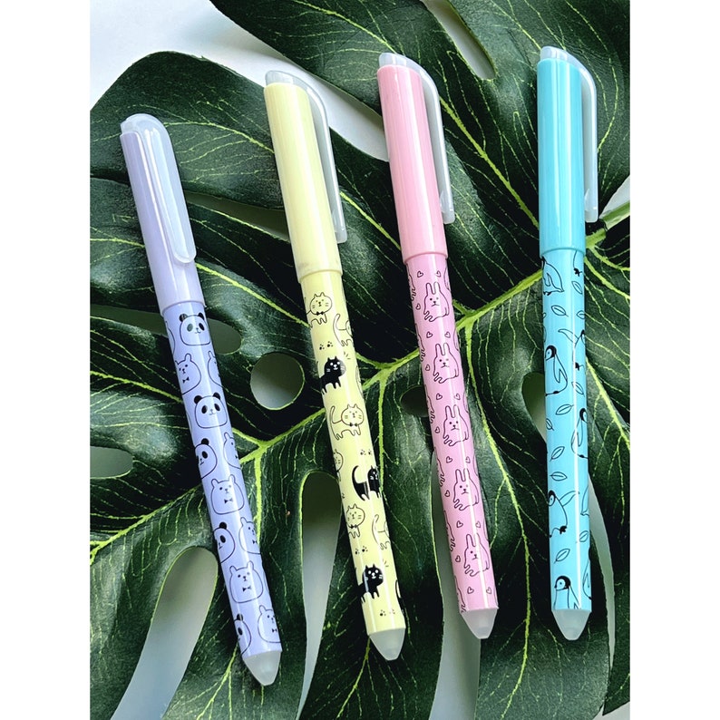 Erasable Gel Pen Blue Ink Gel Pen Kawaii Stationery Etsy