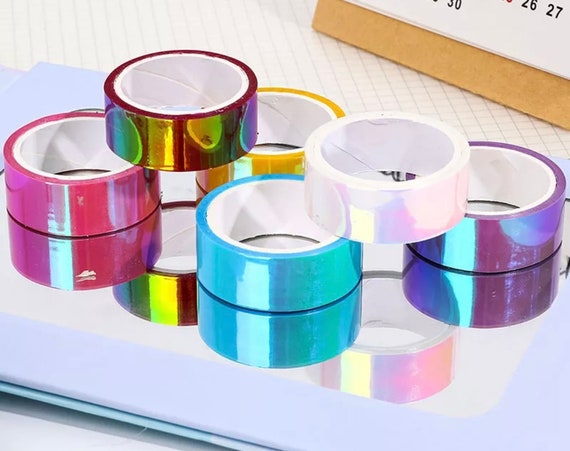 Metallic Tape Planner Supplies Aesthetic Laser Tape Scrapbooking