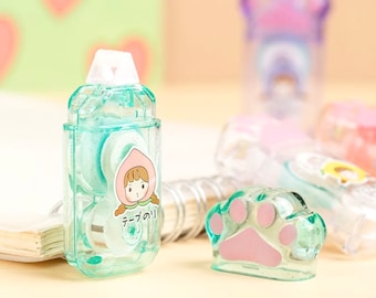 Rouleau de colle patte de chat - fournitures de papeterie - papeterie kawaii - fournitures de scrapbooking - fournitures créatives - fournitures scolaires - fournitures de collage