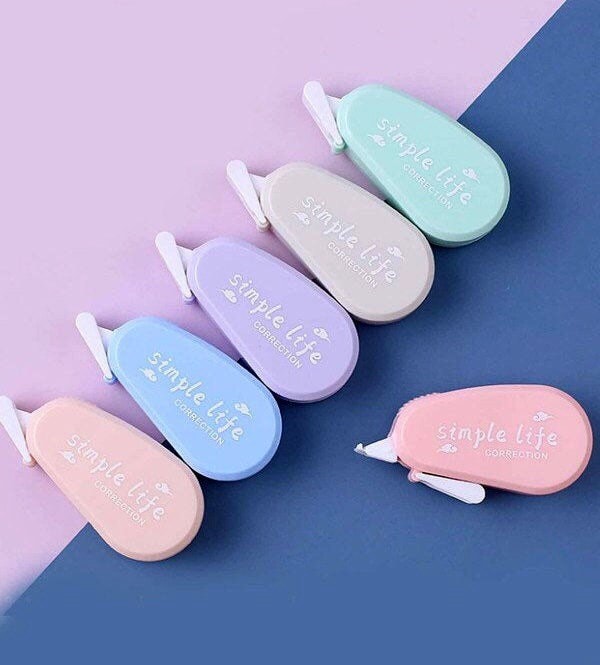 Correction Tape Kawaii Stationery Aesthetic Journal Etsy