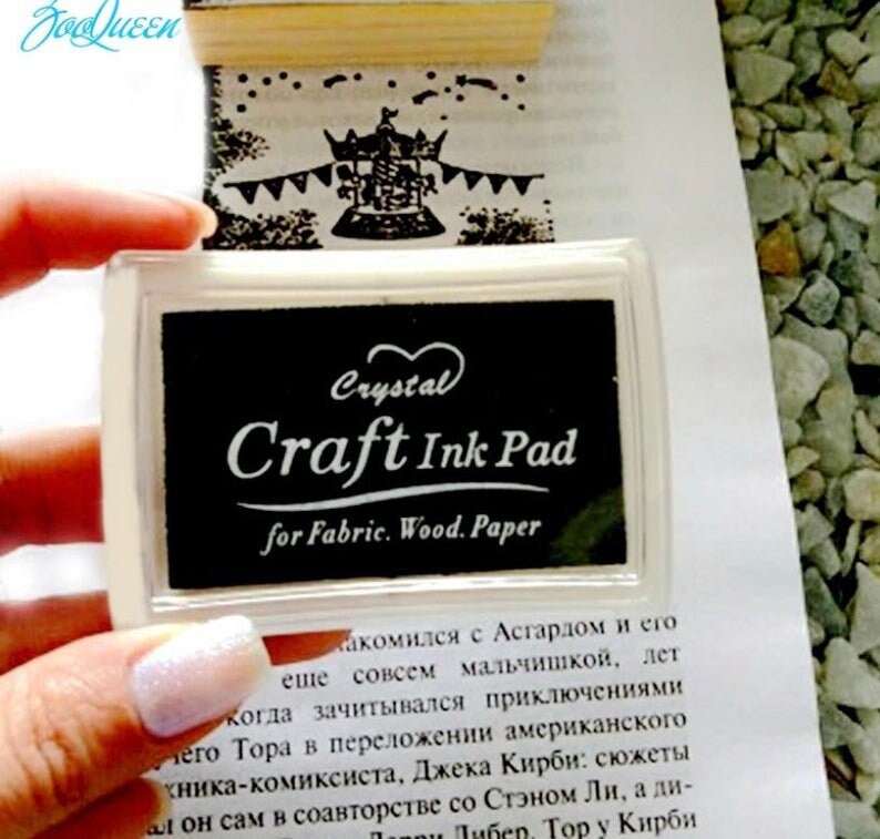 Black Ink Pad Multipurpose Ink Pad Craft Ink Pad Etsy