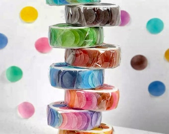 Washi Dot Aufkleber Rolle - Aufkleber für Bullet Journal - Aufkleber - Bullet Journal - Scrapbook Zubehör - Planer Aufkleber - Ästhetik