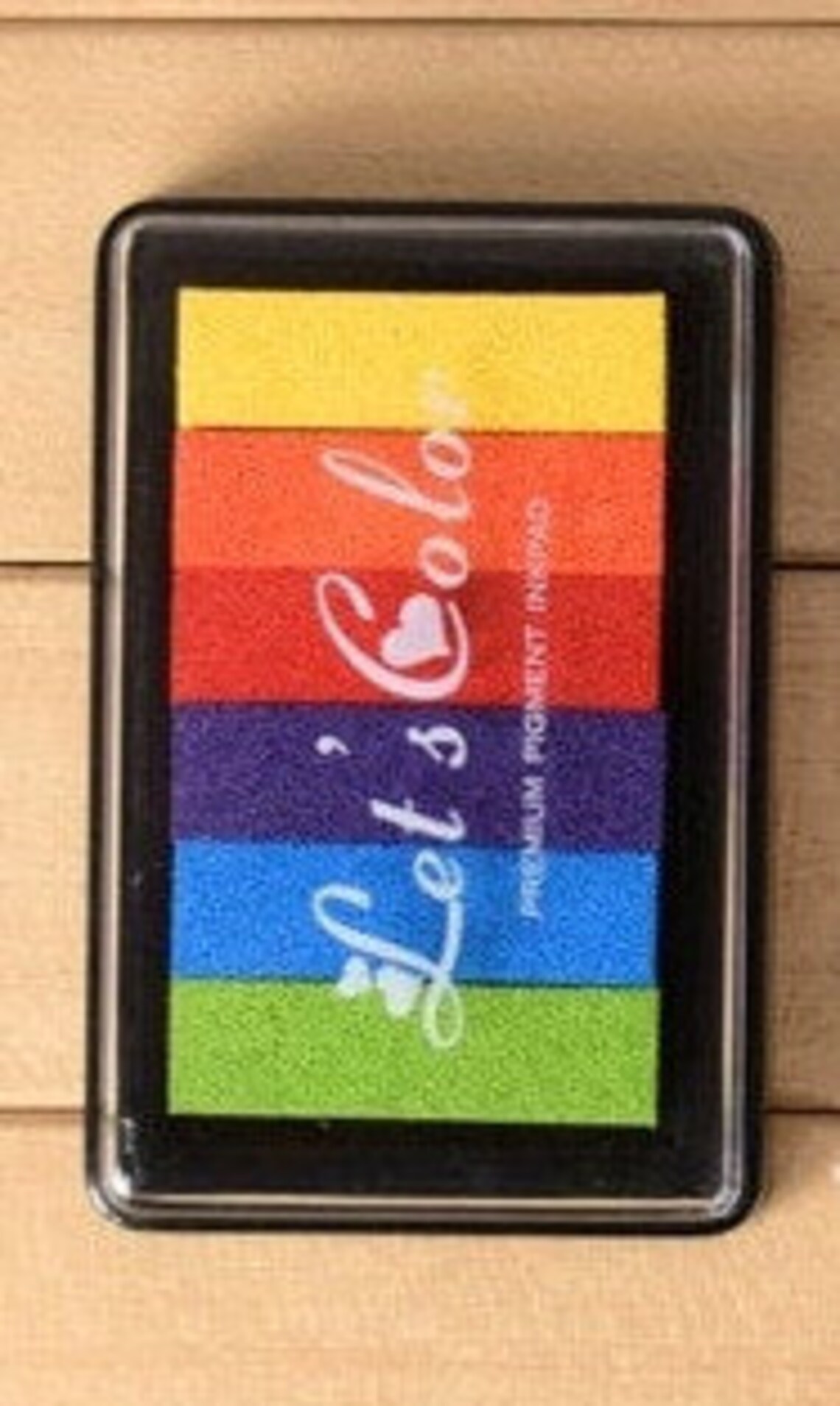 Rainbow Ink Pad 6 Colour Ink Pad TWO COLOUR CHOICE Stamp Etsy