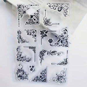 Decoratieve hoekstempels - Inlijstingsstempels - Benodigdheden voor het maken van kaarten - Plakboekstempels - Ambachtelijke gereedschappen - Decoratieve stempels