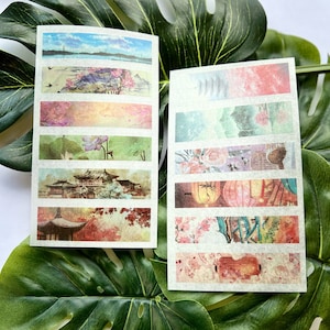 6 Sheets Of Aesthetic Stickers - Journal Supplies - Floral Stickers - Card Making Supplies - Collage Stickers - PenPal Supplies - Crafting