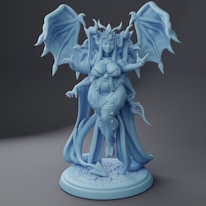 Pawga the Succubus, 3D Printed Miniature for Tabletop RPGs, Dungeons and Dragons, Pathfinder, Wargaming