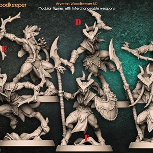 Male and Female Satyrs, Fauns,  Arverian Woodcreepers  , Artisan Guild , Tabletop RPG , DnD , Pathfinder , 3D Printed Miniatures |