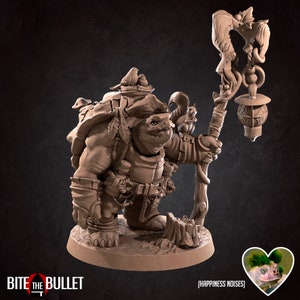 Tortle Druid , Bite the Bullet , Tabletop RPG , DnD , Pathfinder , 3D Printed Miniatures