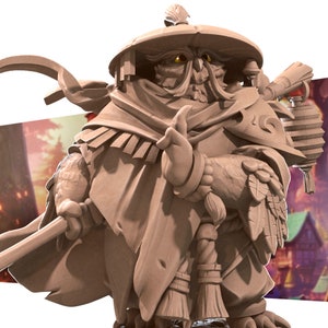 Asmo the Calm Monk, Owlfolk, aarakocra, Bite the Bullet , Tabletop RPG , DnD , Pathfinder , 3D Printed Miniatures