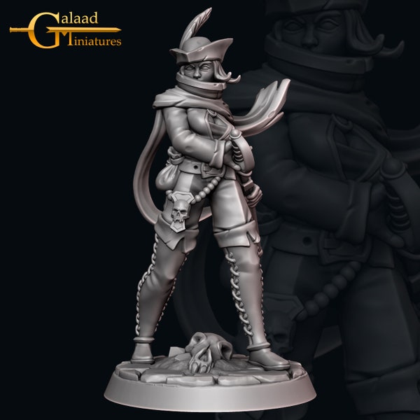 Stalis the Stiletto, Female Rogue , Galaad Miniatures , Tabletop RPG , DnD , Pathfinder , 3D Printed Miniatures