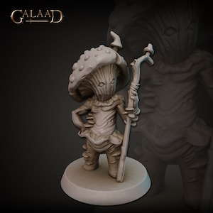 Myconids Mushroom Folk , Galaad Miniatures, Tabletop RPG, DnD, Pathfinder, 3D Printed Miniatures