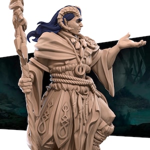 Verdant male Tiefling Druid, Bite the Bullet , Tabletop RPG , DnD , Pathfinder , 3D Printed Miniatures