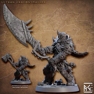 Ultron Dragonsmasher, Warforged , Artisan Guild , Tabletop RPG , DnD , Pathfinder , 3D Printed Miniatures |