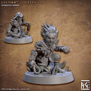 Hickory,Male Halfling Rogue, ranger, Artisan Guild , Tabletop RPG , DnD , Pathfinder , 3D Printed Miniatures |