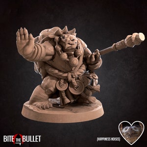 Tortle Monk , Bite the Bullet , Tabletop RPG , DnD , Pathfinder , 3D Printed Miniatures