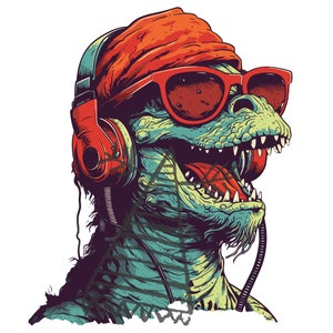 Godzilla Disco SVG | PNG, PSD Digital File | High-Quality Artwork for Crafts and Projects