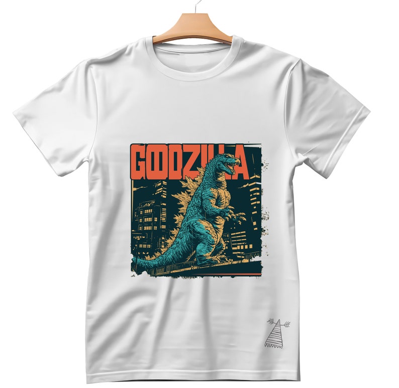 Godzilla Block Lettering Godzilla Attack Digital Art File - Instant Download SVG, PNG, PSD ...