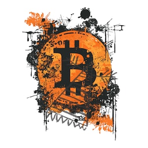 Bitcoin Symbol SVG | Cryptocurrency PNG, PSD Digital File | Crypto Icon | High-Quality Artwork for Crafts and Projects