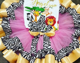 Animal tutu, custom tutu, birthday tutu