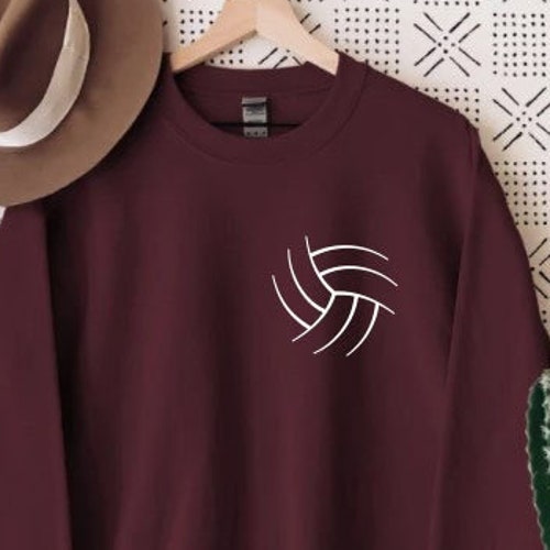 Unisex Volleyball Sweatshirt Women's Volleyball Etsy