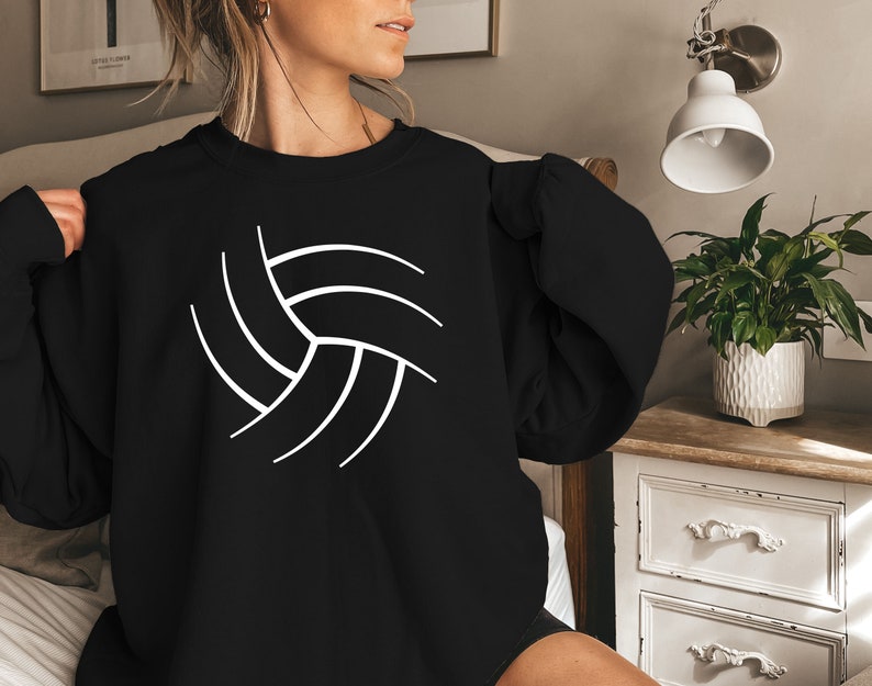 Unisex Volleyball Sweatshirt Women's Volleyball Etsy
