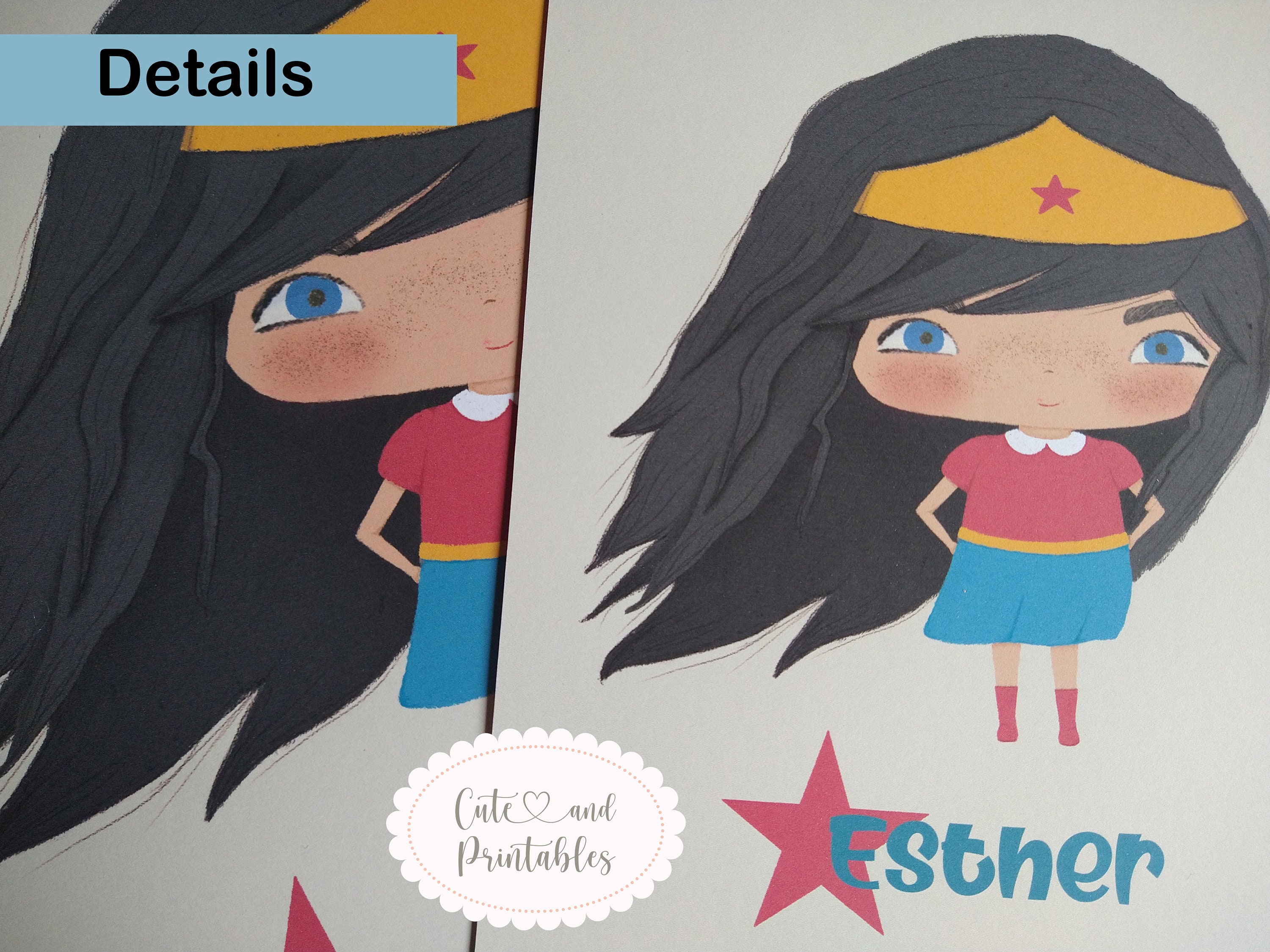 Wunderfrau Superheld Drucke SuperheldEn Wandkunst Superheld | Etsy