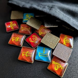 War of the Ring Hunt Tiles 24+ pcs Glass Metal Premium Board Game Upgrade