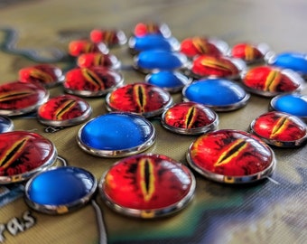 War of the Ring Settlement Markers 15 pcs Premium Board Game Upgrade