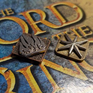 War of the Ring Settlement Markers 15 pcs Limited Edition Board Game Upgrade
