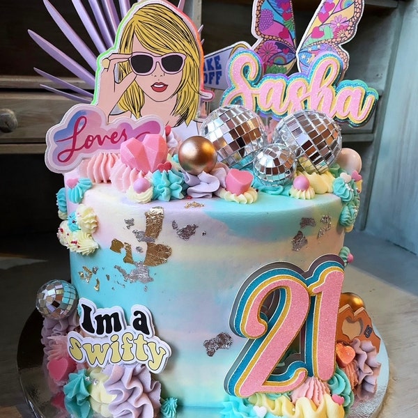 Taylor Swift Cake Topper Set! Birthday / Personalised / Custom / Decoration / Party