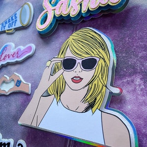 Taylor Swift Cake Topper Set Birthday / Personalised / Custom / Decoration / Party image 5