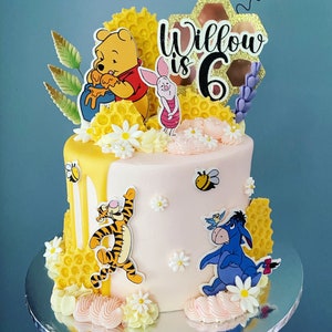 Winnie The Pooh Themed Cake Topper Set! Eeyore /Piglet /Tigger… Birthday / Personalised / Custom / Decoration / Party