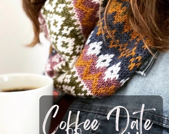 Knitting Bundle Yarn, Hand Dyed Yarn, Gift Idea, Special Buy, Coffee Date Cowl, DK Yarn, Pattern Not Included