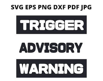 Trigger Warning Svg - Etsy Australia