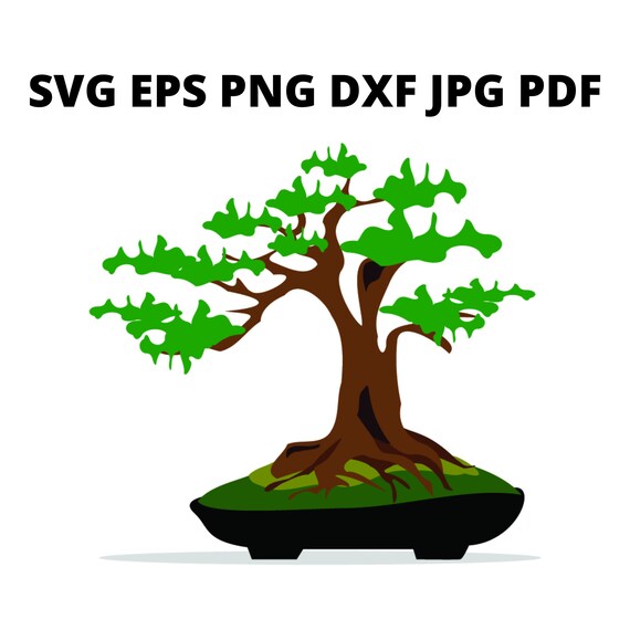 Bonsai Tree SVG Clipart Harmony and Balance Symbol JPG Etsy Canada