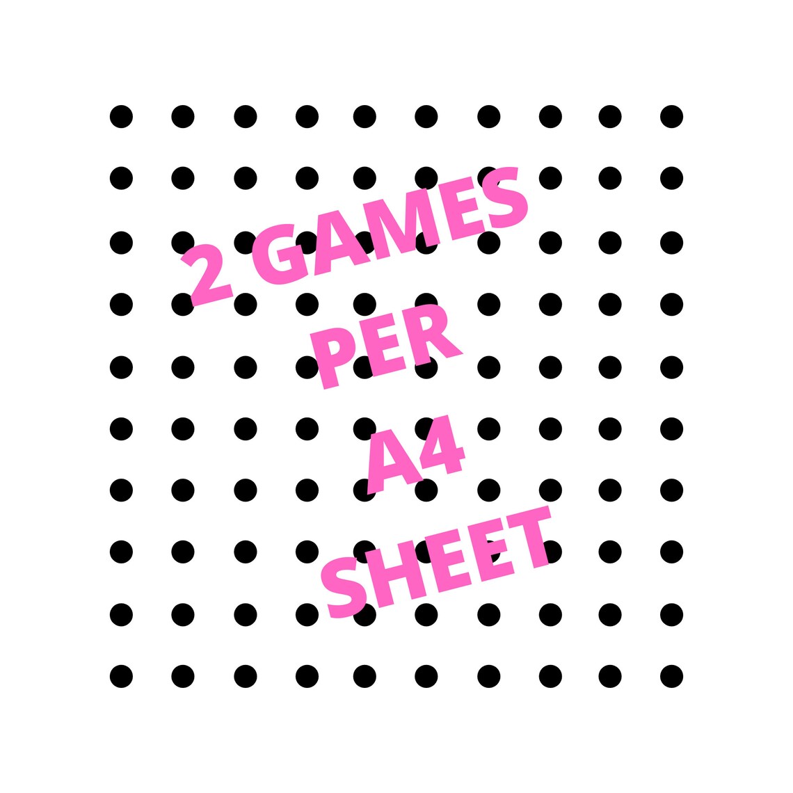 Dots and Squares GAME A4 Sheet Download Dots and Boxes - Etsy