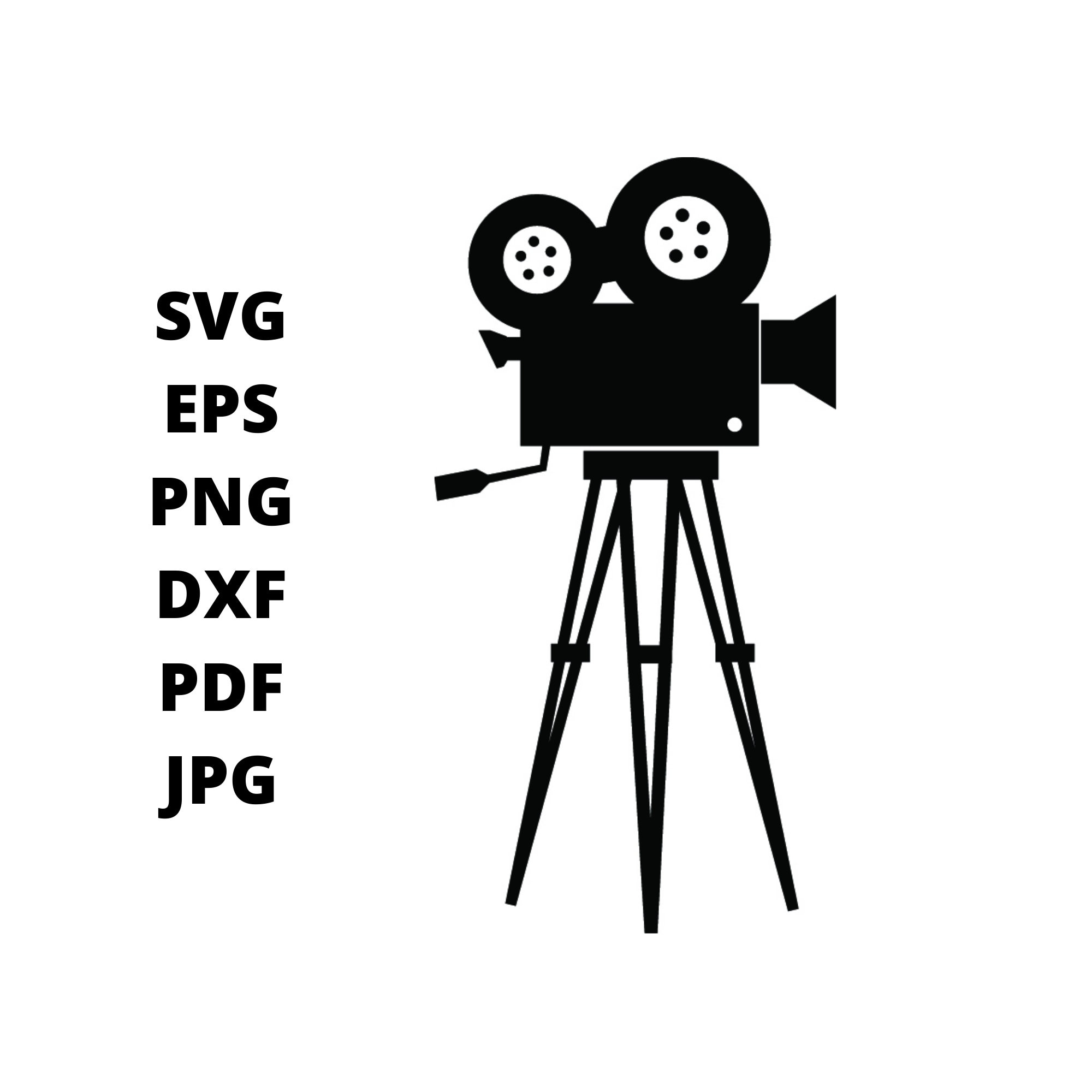 Zaklampen Bloeien versus Oude Statief Film Camera SVG Clipart Retro Film Making JPG - Etsy Nederland