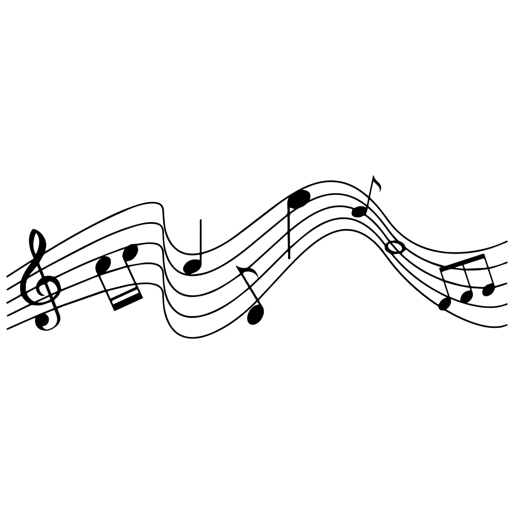 Black And White Music Notes Sheet SVG Clipart Gitarrenlehrer - Etsy.de