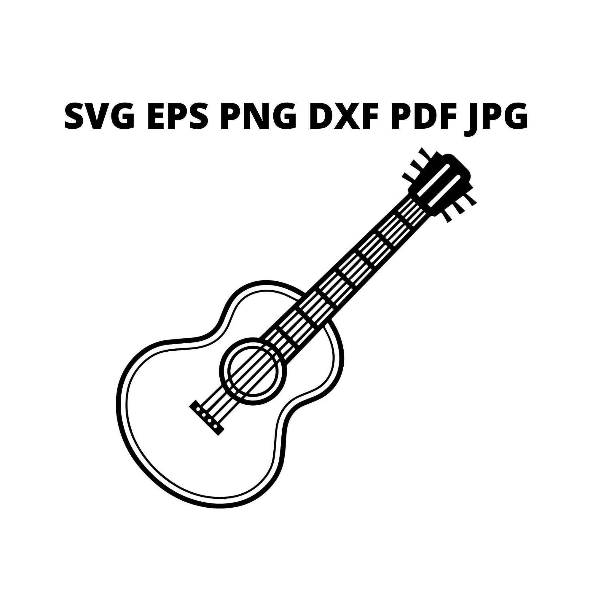 Guitar black cheap and white