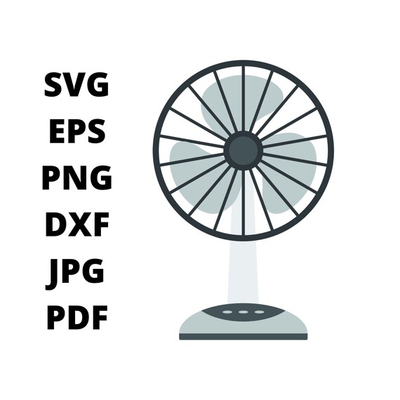 Table Fan Clipart Black And White