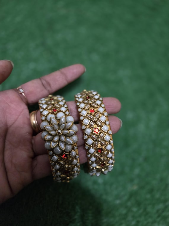 Handmade Kada Bangles, Thread Wrapped Indian Jewelry